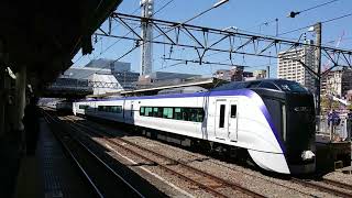 E353系特急スーパーあずさ14号(12B)14M  甲府駅発車