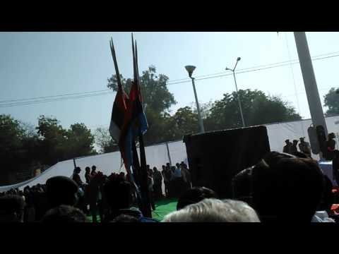 Rajuvas bikaner 100ft flag hosting in