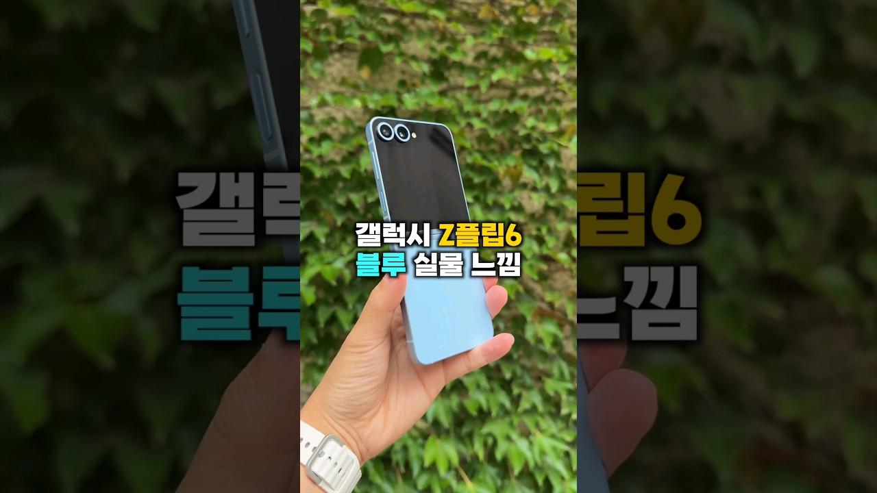 갤럭시 Z플립6 블루 실물 느낌은???