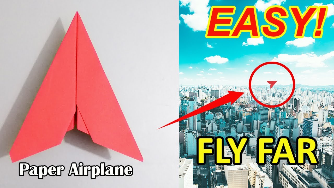 How To Make Paper Airplane Easy that Fly Far - easy paper airplane ...