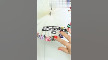 DIY Nail Polish Storage Hacks! #diylifehacks #diyideas #makeup #beauty #hairtips