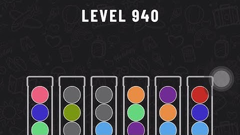 Ball sort puzzle level 940 #ballsortpuzzle #ballsortpuzzlegameplay #puzzlegame