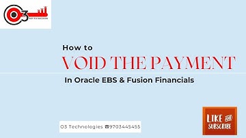 How to Void the Payments in Oracle EBS and Fusion Payables?