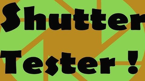 film camera shutter speed tester