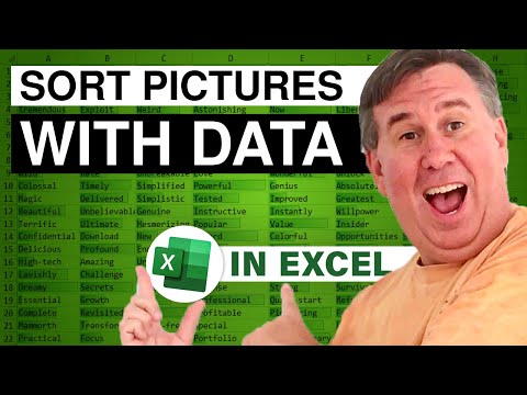 MrExcel's Learn Excel #940 - Sort Pictures with Data