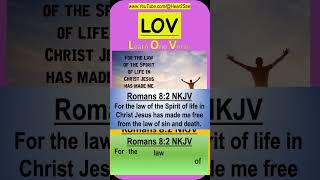 #shorts LOV – Romans 8:2 NKJV | Learn One Verse (LOV) | Bible Memory Short #hear2see