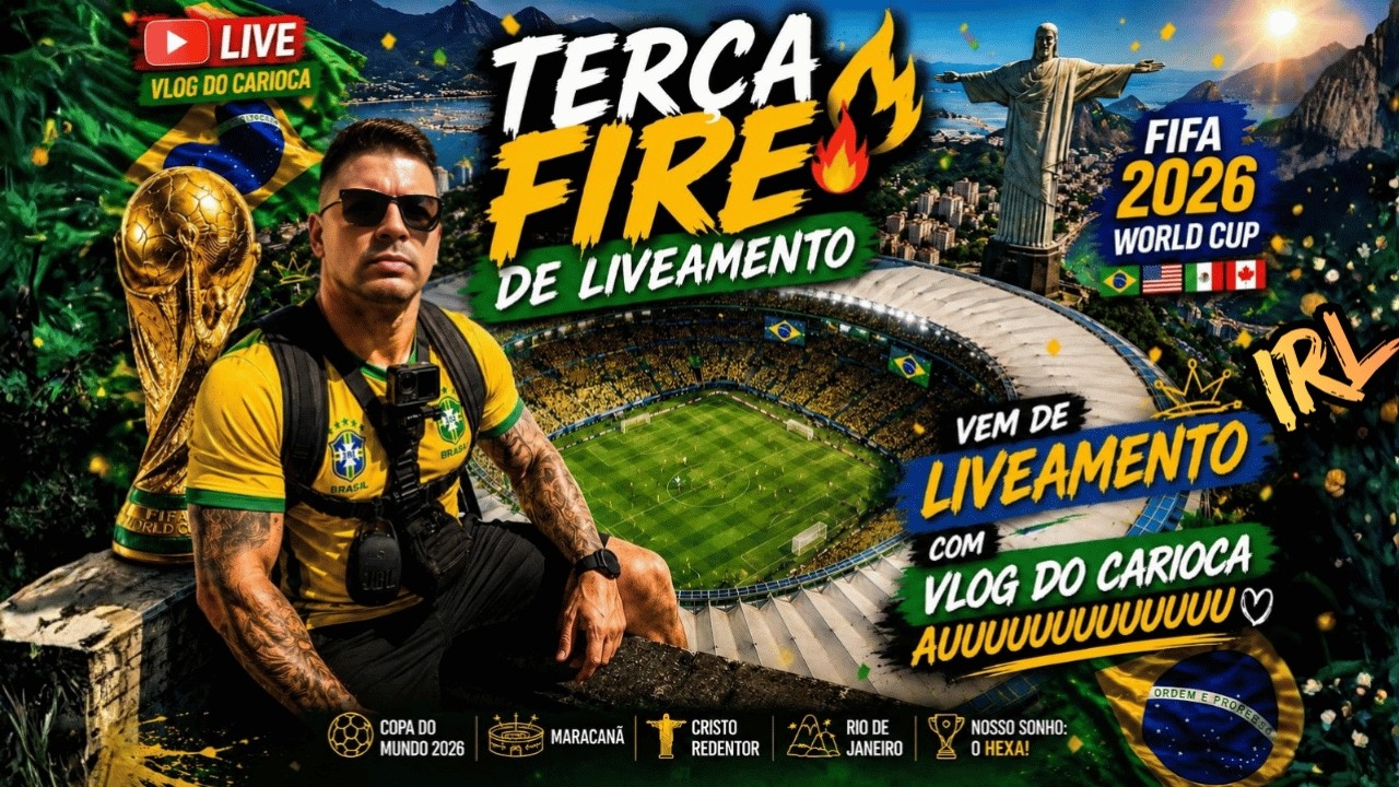 ✅ RJ AO VIVO IRL: 👑🇧🇷TERÇA FIRE! Fui Ver Como Está o Rio Para a Copa do Mundo 2026 ⚽ #riodejaneiro