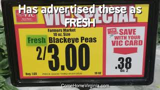 Black eye peas Happy New year — Harris Teeter Misleading Consumers
