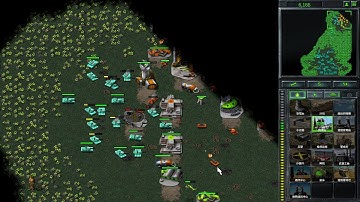 C&C Remastered-Mujalli Mod-Random VS 5 Hard AI "killing zone 2vs2vs2"