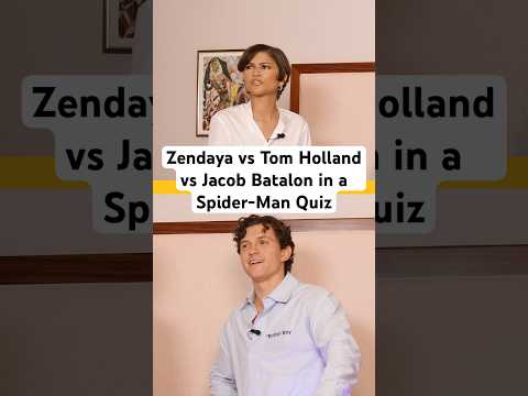 Zendaya vs Tom Holland vs Jacob Batalon in a Spider-Man Quiz