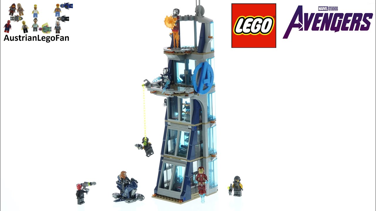 avengers tower lego set