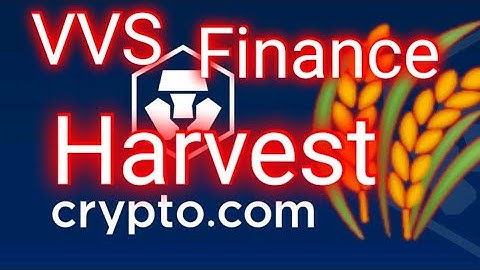 Harvest time at VVS Finance farm with VVS and CRO as a utility token #crocoin #vvsfinance #crypto