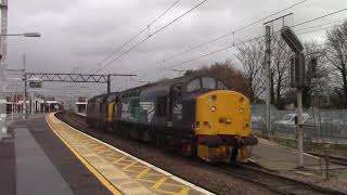 Direct Rail Services 37716 DCR Salutes through Shenfield with 37405 on 0Z37 3/12/18