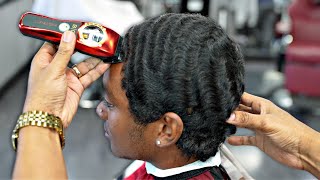 *MUST SEE* HAIRCUT TUTORIAL: HEAVY 360 WAVE WOLF CHOP | HIGH TAPER WITH 2 CROWNS