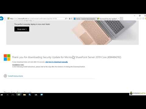 Installing Update for