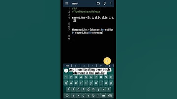 #20 Python Exercises for Beginners: How to: Flatten a Nested List with One Line of Code