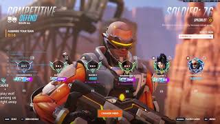 IDDQD CRAZY HUMAN AIMBOT SOLDIER 76 - SEASON 3 GAMEPLAY OVERWATCH
