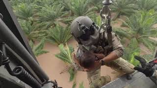 U.S. Army HH-60 Black Hawk Crew With Joint Task Force-Bravo Rescues Honduran Child During Hurricane