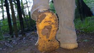 Trample candy in muddy yeezys 