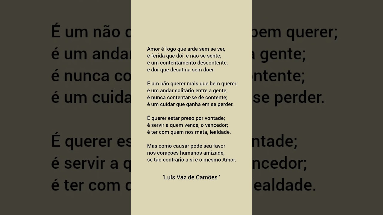 Poema: Luís Vaz de Camões | Poesia | Romance