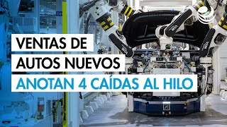 Ventas de autos nuevos en México anotan 4 caídas al hilo en 2025 Ventas de autos nuevos en México anotan 4 caídas al hilo en 2025