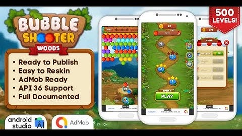 Bubble Shooter Woods - Bubble Shooter Game Android Studio Project with AdMob Ads + Ready to Publish
