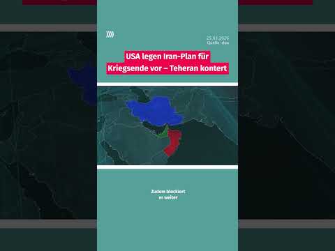 USA legen Iran-Plan für Kriegsende vor - Teheran kontert
