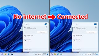 How to Fix ' No internet, secured ' in Windows 11