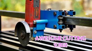 #homemadecuttingslider #Diy Awesome Angle Grinder For Cutting Slider ! Wide Format & Large Length.