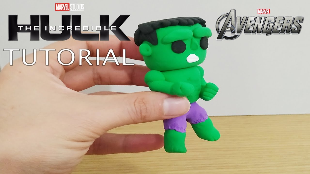 Como hacer escultura de HULK Avengers Clay Art ( Tutorial ) MiArtePrefiero