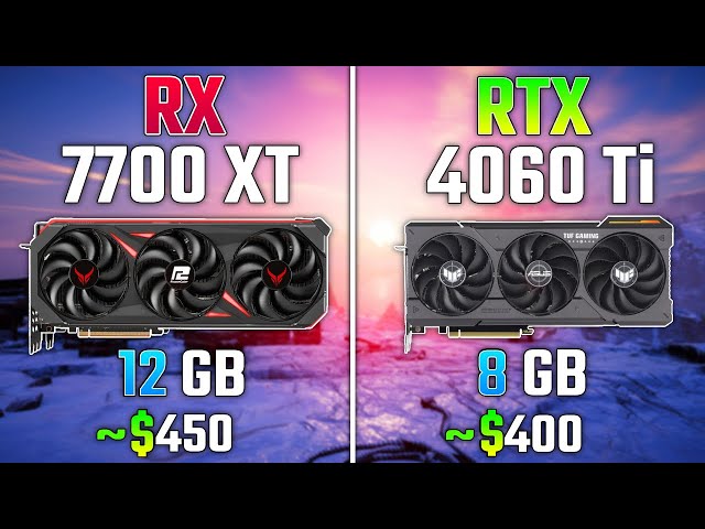 RX 7700 XT vs RTX 4060 Ti vs RTX 4070 vs RX 6700 XT - 13 Game