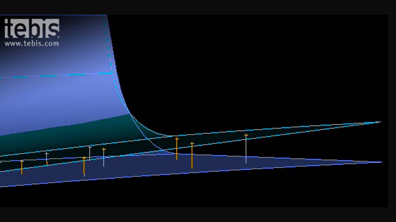 Flächenverformung: Rückfederung in CAD-Flächen eines Blechteils kompensieren || Tebis CAD-Software