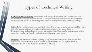 Welcome to this certified technical writer lesson on types of writing.
learn more about becoming a and earning your t...