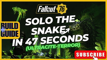 How To Solo The Snake In 47 seconds (Ultracite Terror) | Fallout76