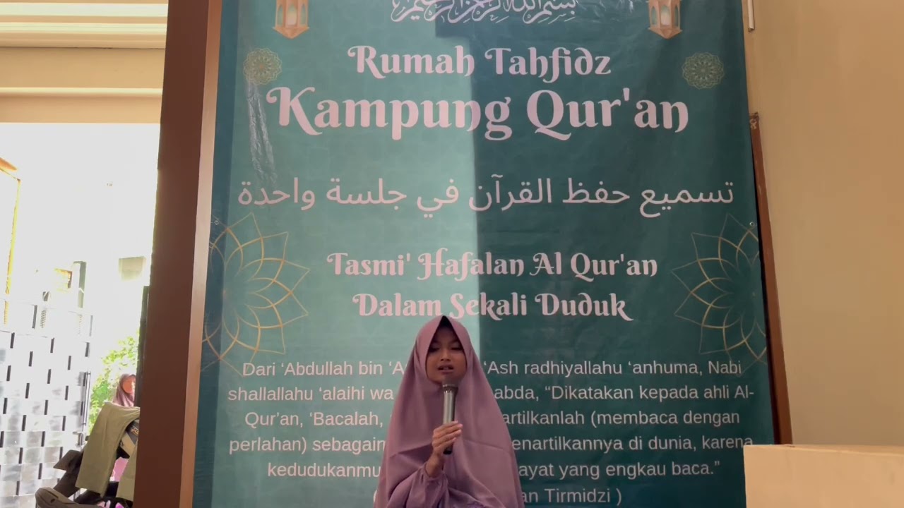 Tasmi' Hafalan Al Qur'an Dalam Sekali Duduk || Kalisha Nindia Kamilia