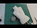 Como forrar tu Maniquí a media escala parte 1, molde gratis. dress form diy