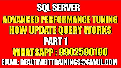 Sql Server Advanced Performance Tuning Class 3