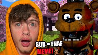 FNAF SUB = FREDDY MEME! | MINECRAFT!