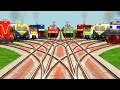 Indian Train Simulator Crossing Game At Express Railroad // Curves Railroad Junction Tracks // game