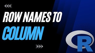 Convert Row Names to Columns Using Built-In Datasets || Data Analysis in R for Beginners