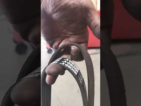 Checking serpentine belt