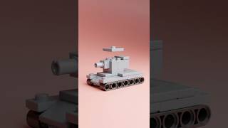 Powerful Tiny tank with his little  gun #lego #tank #satisfying