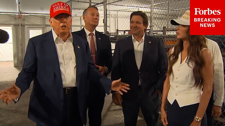 'Biden Wanted Me In Here': Trump Speaks To Reporters During Visit To Florida's 'Alligator Alcatraz'