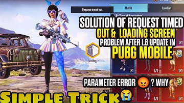 loading screen problem in bgmi/pubg |request timed out /pubg |how to fix loading screen 1.9update