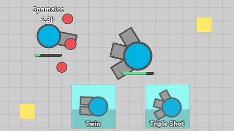 Mobile Game "Diep.io - Tanks io Online" upgrade path. It is a Diep.io clone but not as good!