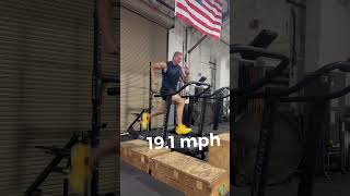 Quick one at @brickyardfitness_stpete -hit a max speed PR on assault runner-19.1 mph today!