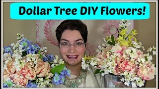 Dollar Tree Decor: How to Make a Spring Floral Arrangement!