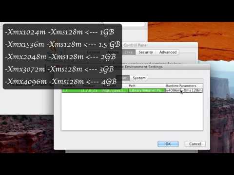 Come allocare più RAM per Mac 1.7.4 Minecraft (HD)