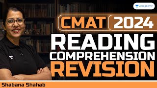 CMAT 2024 Reading Comprehension Revision Session 03 | Shabana Shahab