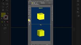 Create a 3D Cube in Adobe Illustrator FAST! #trending #viral #shorts #adobe